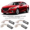 Acouto Replaceable Carbon Motor Brushes 4PCS Alternators Brush Set A647X50870 Metal Alternators Brush Set Replacement for IR IF