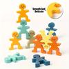 Wooden Funny Little Man Balance Stacking Fun Flavor Puzzle Early Education Hands-on Balance Ability Training Enlightenment Toys
