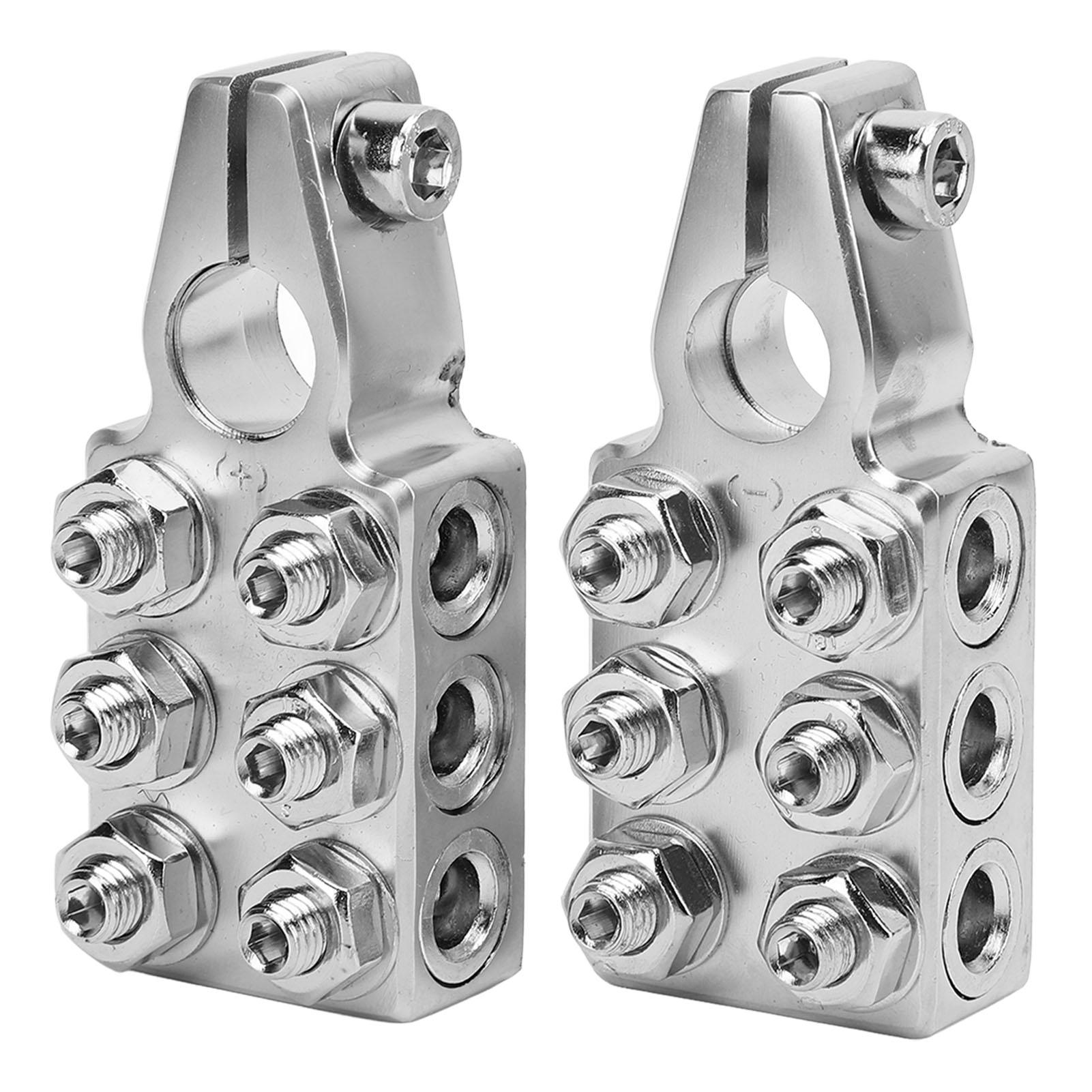 

Battery Terminals Connectors Heavy Duty 12 Way Car Battery Terminals Clamps for SAE DIN EN Tapered Top Post