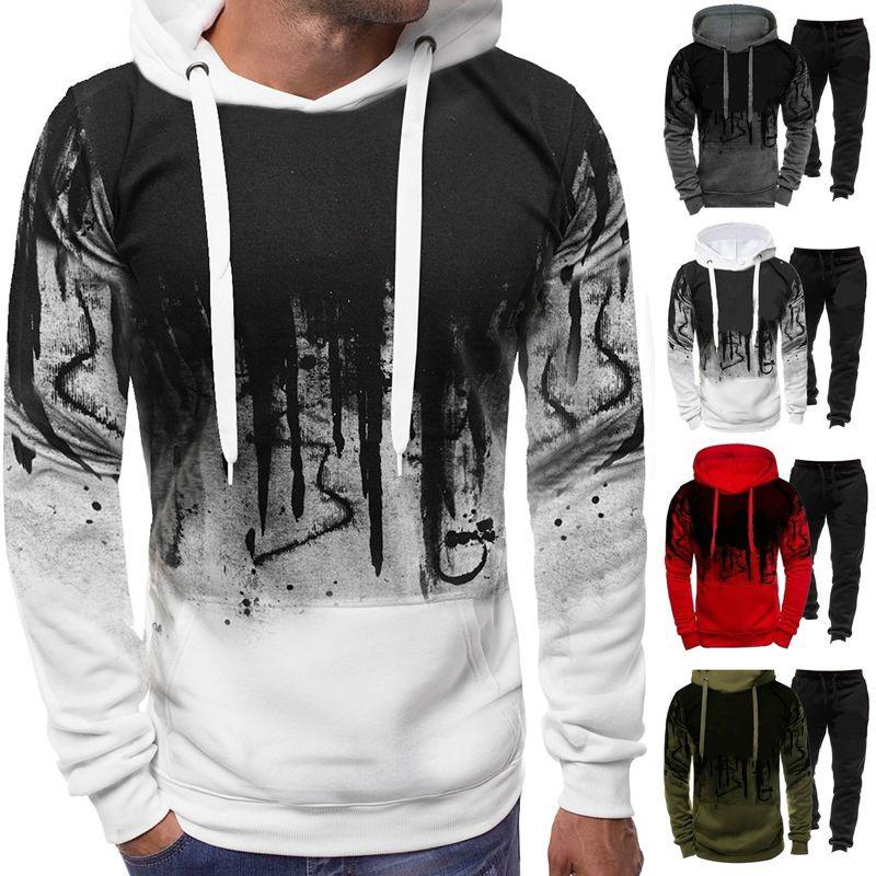 Stylish Men's Tracksuit With Comfortable Hoodie And Relaxed Sweatpants For Everyday Fashion