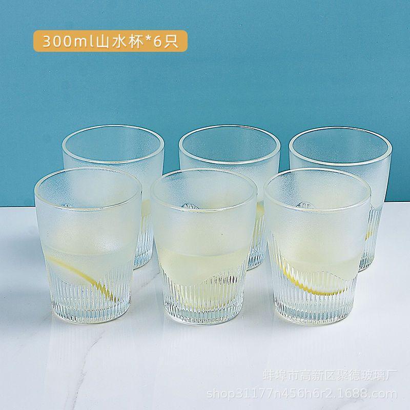 Large Capacity Glass Water Pitcher for Home Cold Juice Tea Infuser Set with Cups