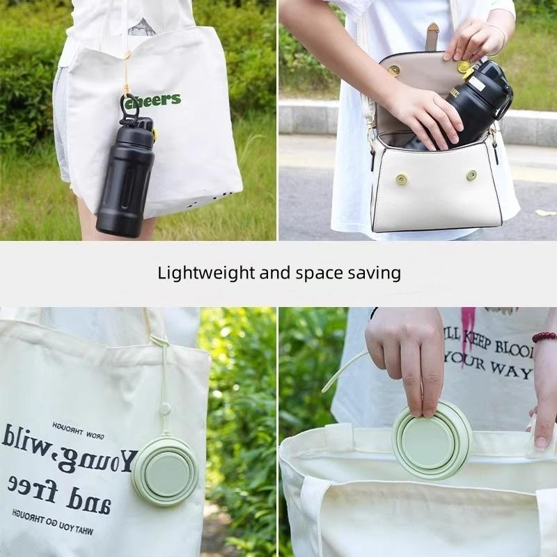 200ml Portable Travel Compression Folding Silicone Water Cup Telescopic Foldable Outdoor Camping Water Cup