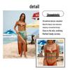 2026 European & American Cross-Border Shell Ornament 3-Piece Bandeau Bikini Set for Women