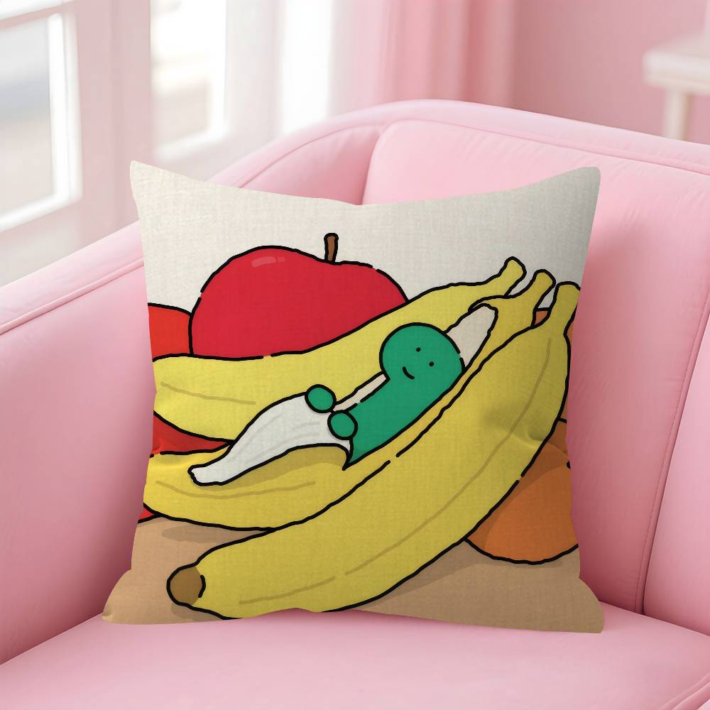 Cartoon J-Joguman S-Studio Personalized Pillow Cover Kids Bedroom Wild Party Decor Pillowcase Kid Birthday Shower Gift