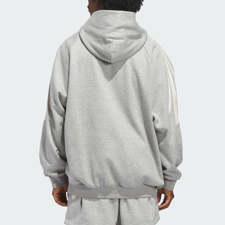 Adidas Basketball Striped Hooded Pullover Long Sleeve Sweatshirt Unisex sweatshirt KB7540