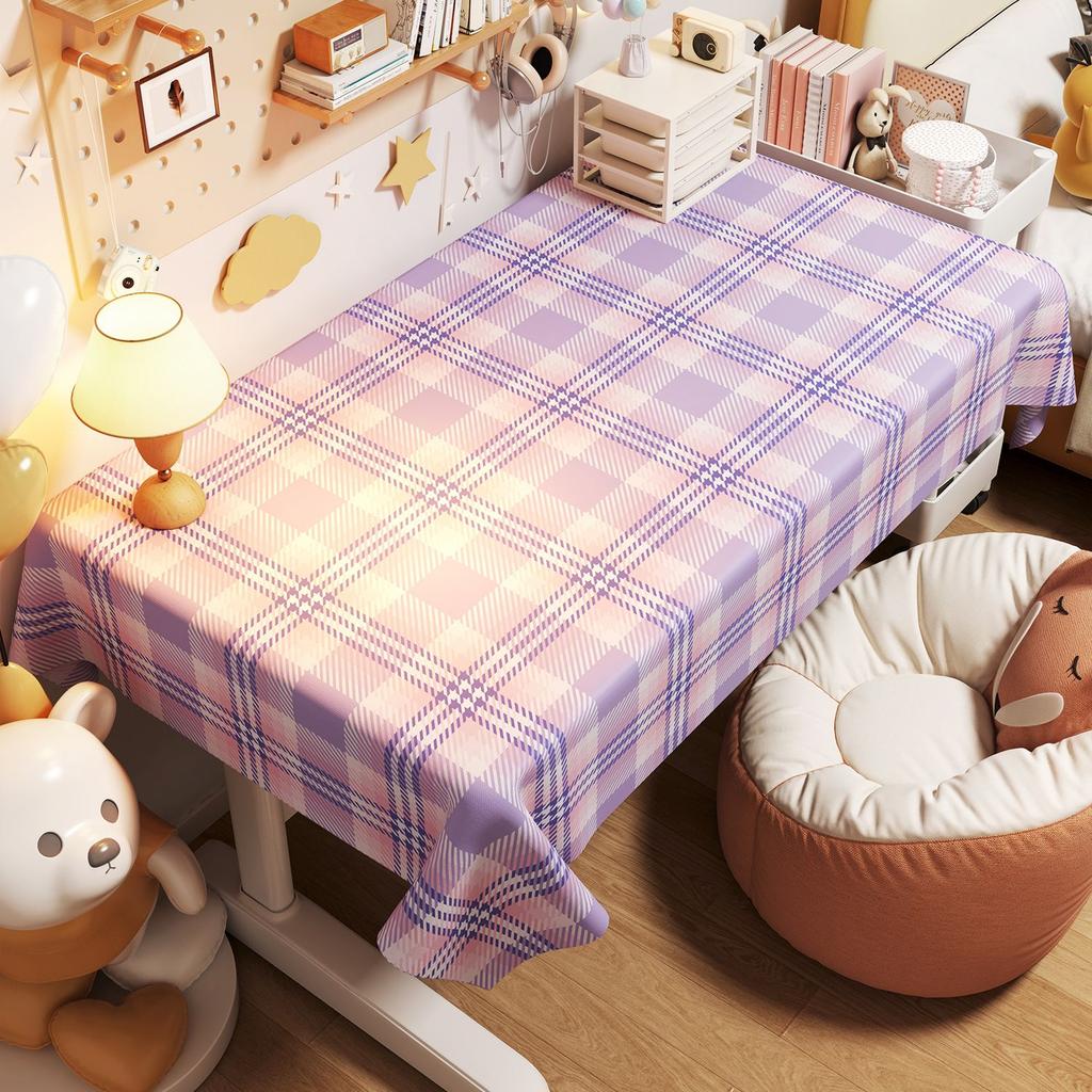 Girls' Cartoon Desk - Waterproof, Oil-Resistant, Eco-Friendly PVC Tablecloth - Cute Desk Mat for Children's Writing Desks