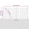 Welded Wire Fence with Concrete Foundation 25 x 1 m (W x H)