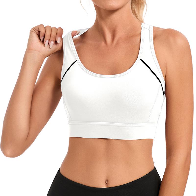 Women's High-Impact Yoga Sports Bra - Shockproof & Wireless for Medium-High Intensity Workouts, Ideal for Large Busts