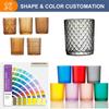 Popular Design Colored Hand Made Glass Candlestick Holder for Wedding Desktop Decoration Elegant Table Centerpiece Home Party