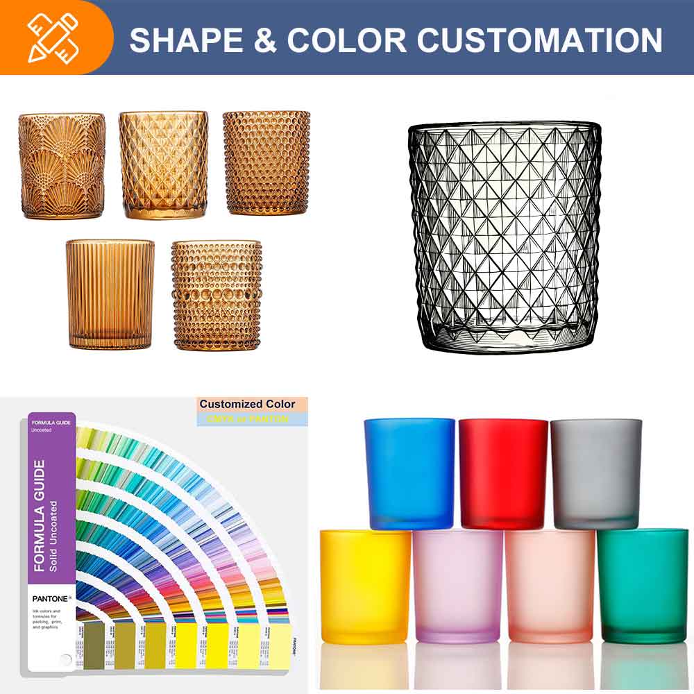 Popular Design Colored Hand Made Glass Candlestick Holder for Wedding Desktop Decoration Elegant Table Centerpiece Home Party