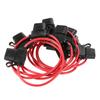 10pcs DC 12V 40A Standard Blade Inline Fuse Holder Splash Proof for Car Bike