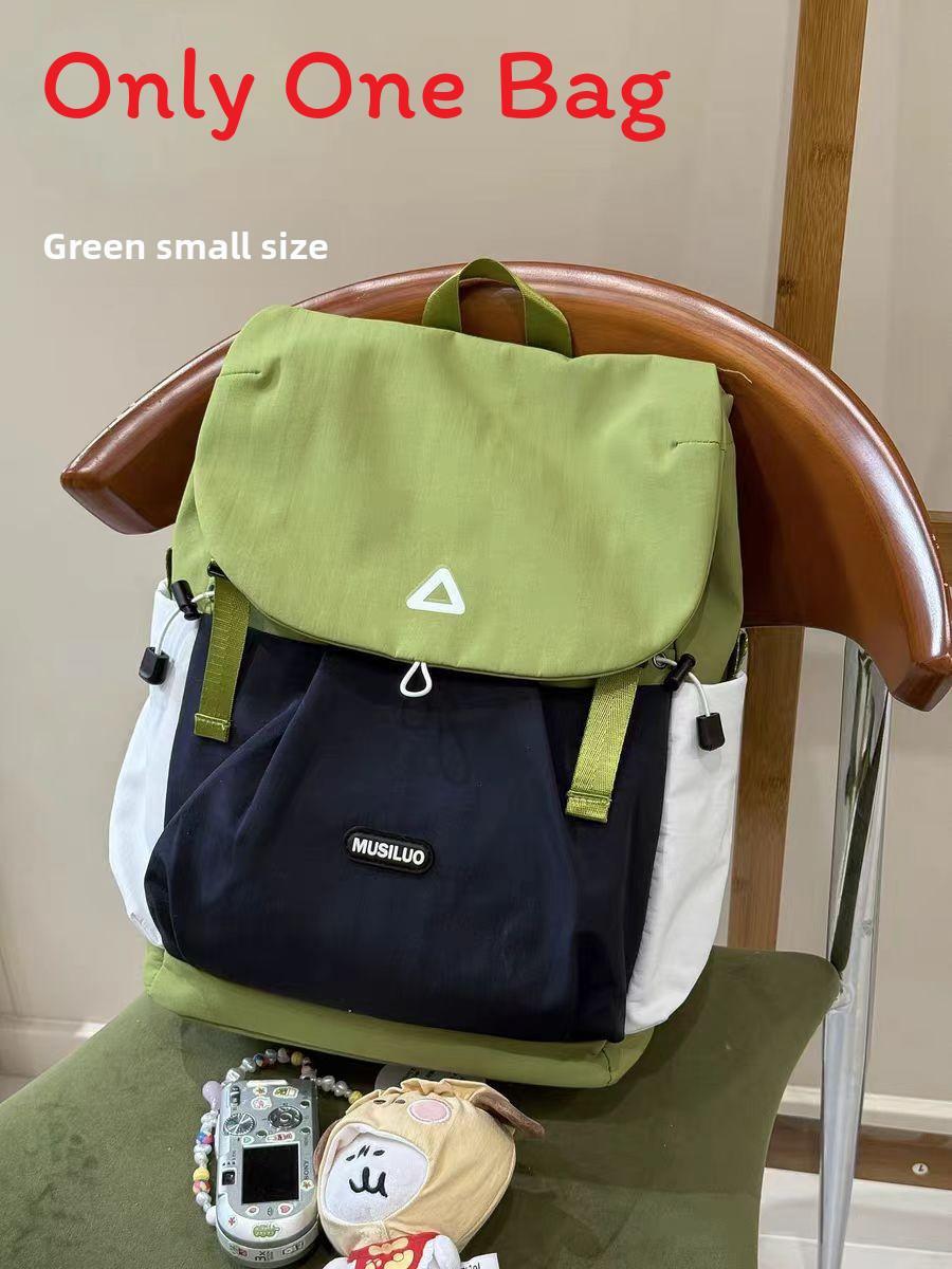 

Outdoor Backpack For Women Men Lightweight Travel Nylon Capacity For School And College Green Small