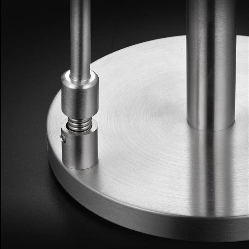 Practical Stainless Steel Paper Holder Vertical Weighted Base Paper Roll Stand Simply Tear Non-slip Freshness Film Shelf Kitchen