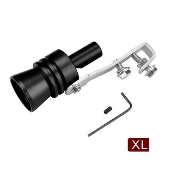 CHIZIYO Black S/M/L/XL Size Universal Car BOV Muffler Exhaust Pipe Turbo Sound Whistle Simulator Sound