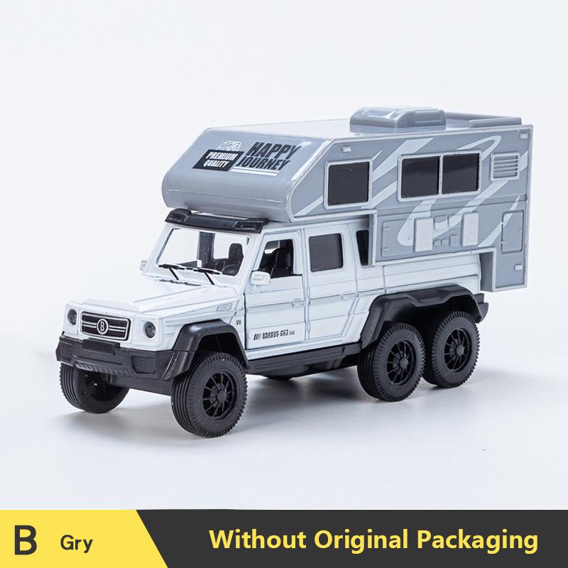 1:32 Diecast RV Recreational Motorhome Car Model Classic Pull Back Car Miniature Vehicle Replica For Collection Gift for Kids