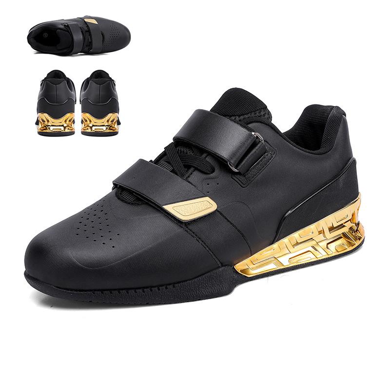 Cizme noi cu scai pentru sală de forță pentru bărbați femei atletic auriu argintiu genuflexiuni adânci pantofi de echilibru pro adidași de fitness