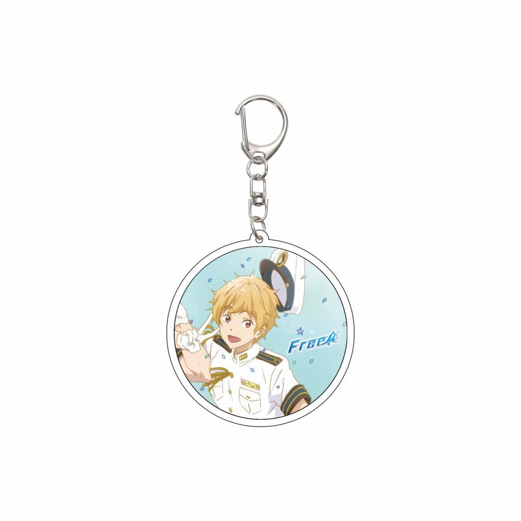 Gifts/55MM Anime Free Keychain Nanase Haruka/Tachibana Makoto/Hazuki Nagisa/Ryugazaki Rei Acrylic Key Chain Christmas Gifts