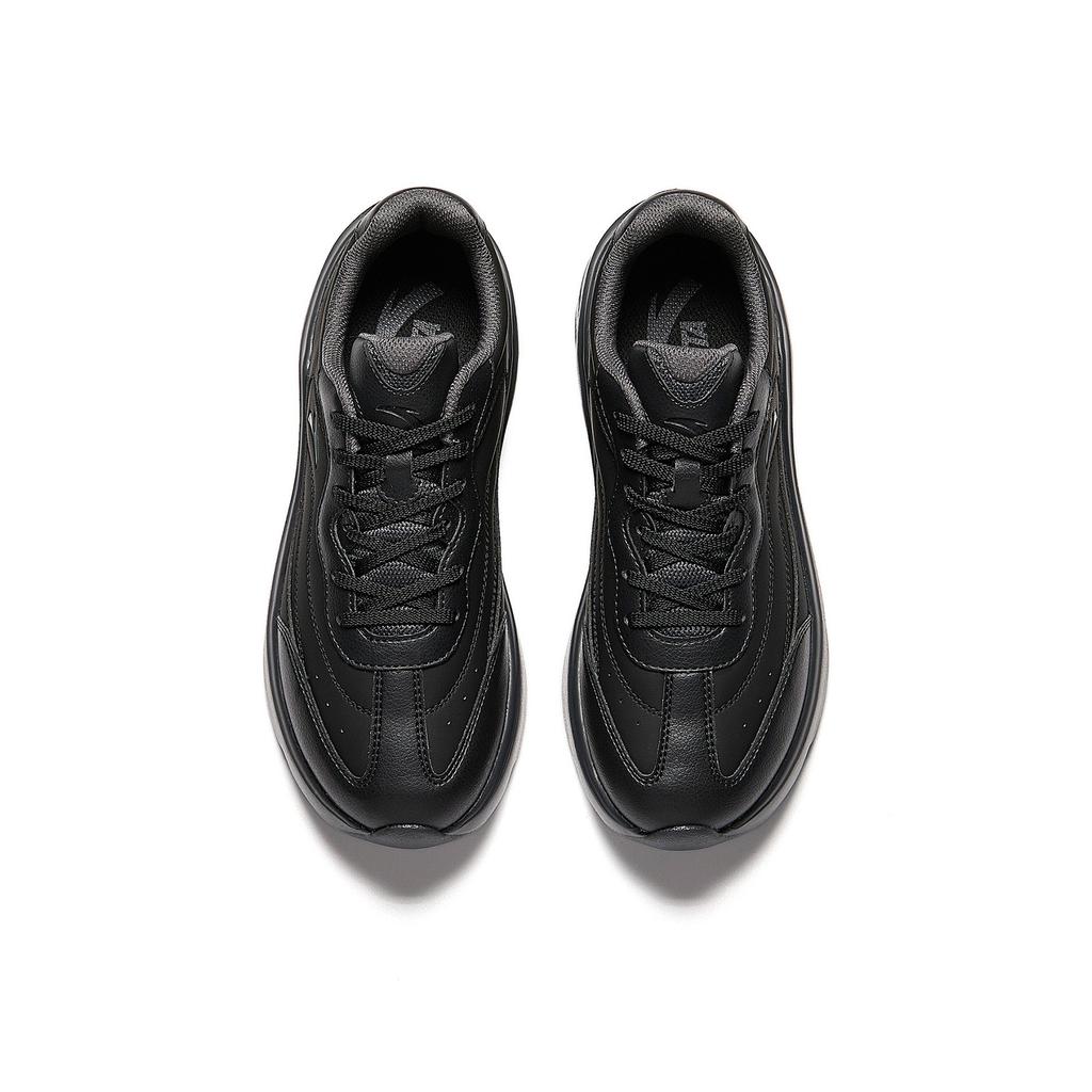 Anta Wave Fashion Thick Sole Height Increasing Water Resistant Soft Bottom Low Top Casual Shoes Women Casual Shoes Basic-Black 922548887-4