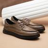 Lässige Sportliche Business Lederschuhe Herren Leder Atmungsaktiv Bequem Schnürschuhe High-End Erhöhend Herrenschuhe Britische Board Schuhe