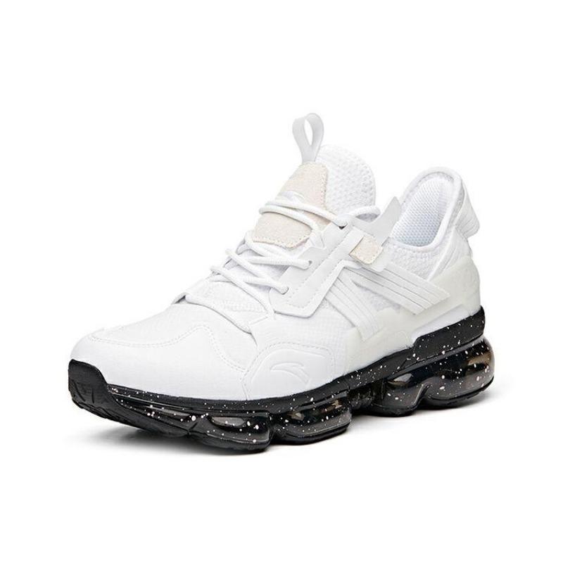 Anta Scarpe da Corsa Basse in Rete con Ammortizzazione ad Aria Completa Sneakers da Uomo Bianco 912035556-12