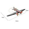 Small Airplane Model Christmas Decorations Xmas Tree Hanging Ornament for Themed