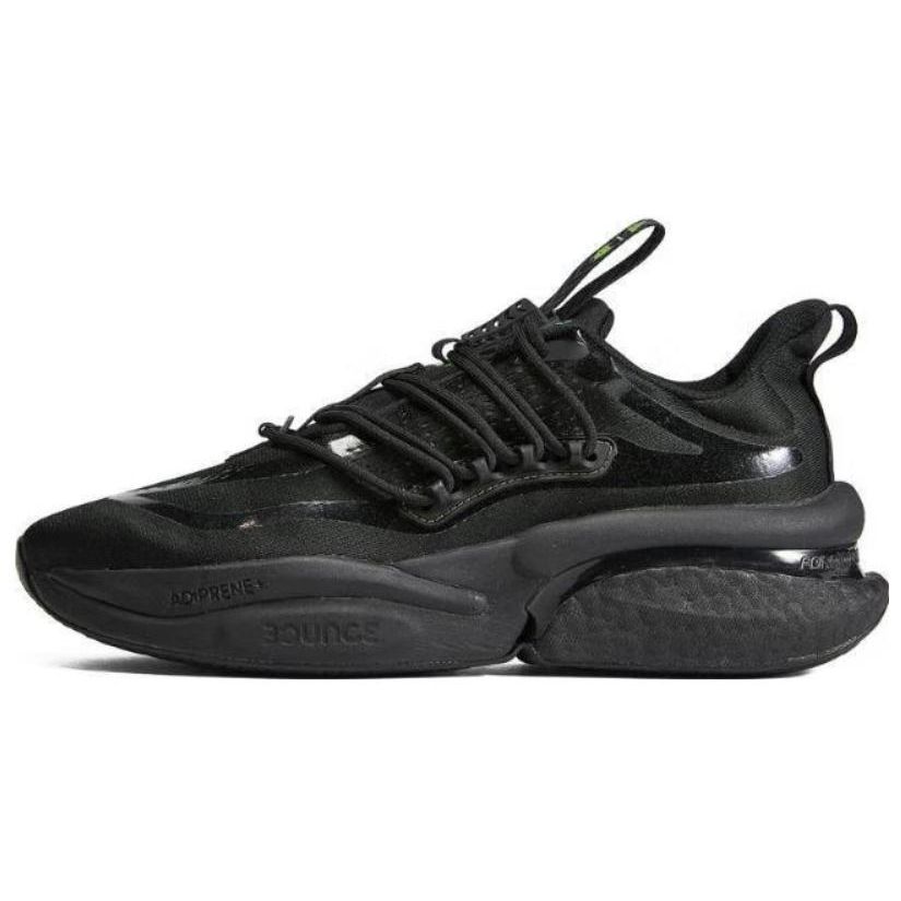 Adidas Alphaboost V1 Modne Wygodne Amortyzacja Trwałe Oddychające Buty do Biegania Niskie Męskie Sneakersy Czarne IG3073