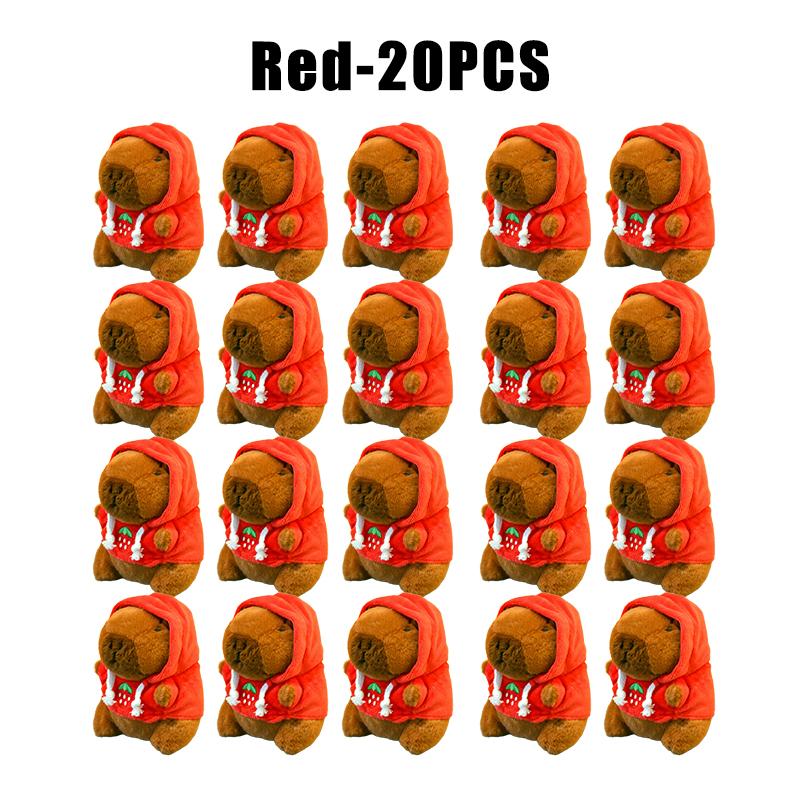 Capybara Hoodie Plush Toy Stuffed Animal Keychain Backpack Charm Matching Couple Gift for Children