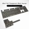 Xiaomi New 132 Keys Black Full Transparent PC Keycaps UV Printing Clear Crystal Key Caps Cherry Profile for MX Switches Gaming Keyboard