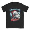Grönland steht nicht zum Verkauf T-Shirts für Unisex Lustige Reine Baumwolle T-Shirts Rundhals Kurzarm T-Shirt Einzigartige Oberteile