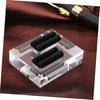 Cabilock Acrylic Double Slot Ring Display Stand Square Jewelry Display Organizer Home Store Stora...