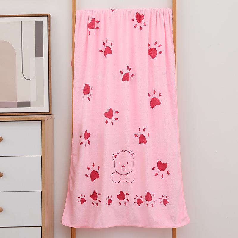 Gaoyang Cartoon Quick-Dry Children's Bath Towel, Water-Absorbent, 70x140cm, Adult & Beach Use