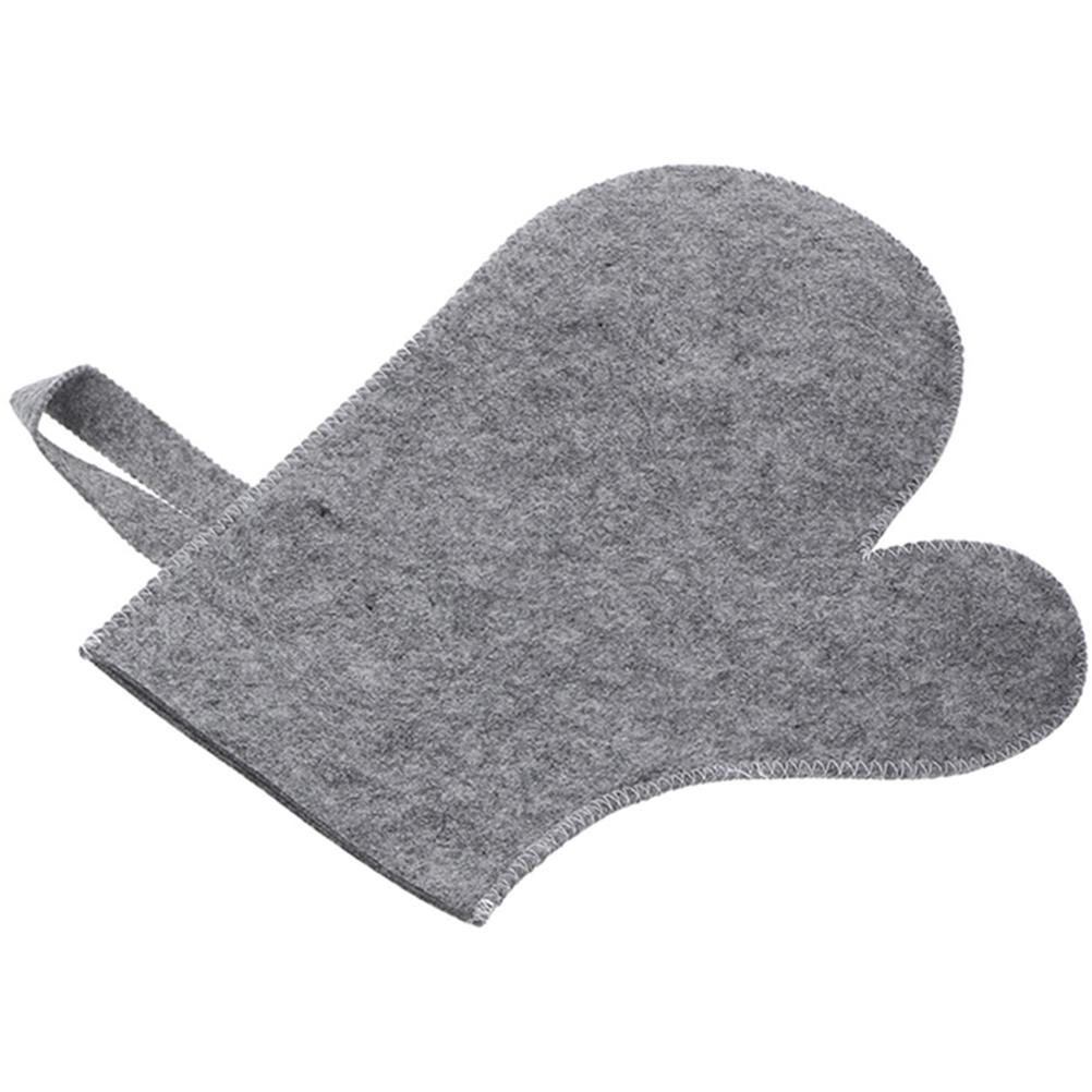 

1pc Heat Gloves Sauna Mitts Bathing Felt Steam Room Accessories Shower Scrubbers Men Women Sauna Heat Protecting Mitten Glove сірий