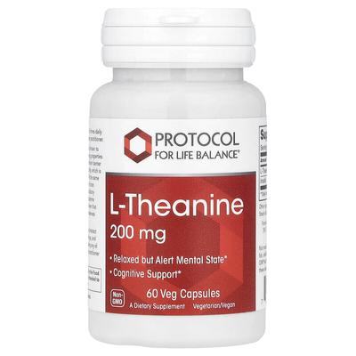 L-Theanine, 200 Mg , 60 Veg Capsules