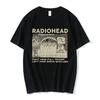Vintage Classic Radiohead Tees North America Tour Rock Tshirt  Hip Hop Street Casual Top Sleeved Harajuku Streetwear Tops Tees