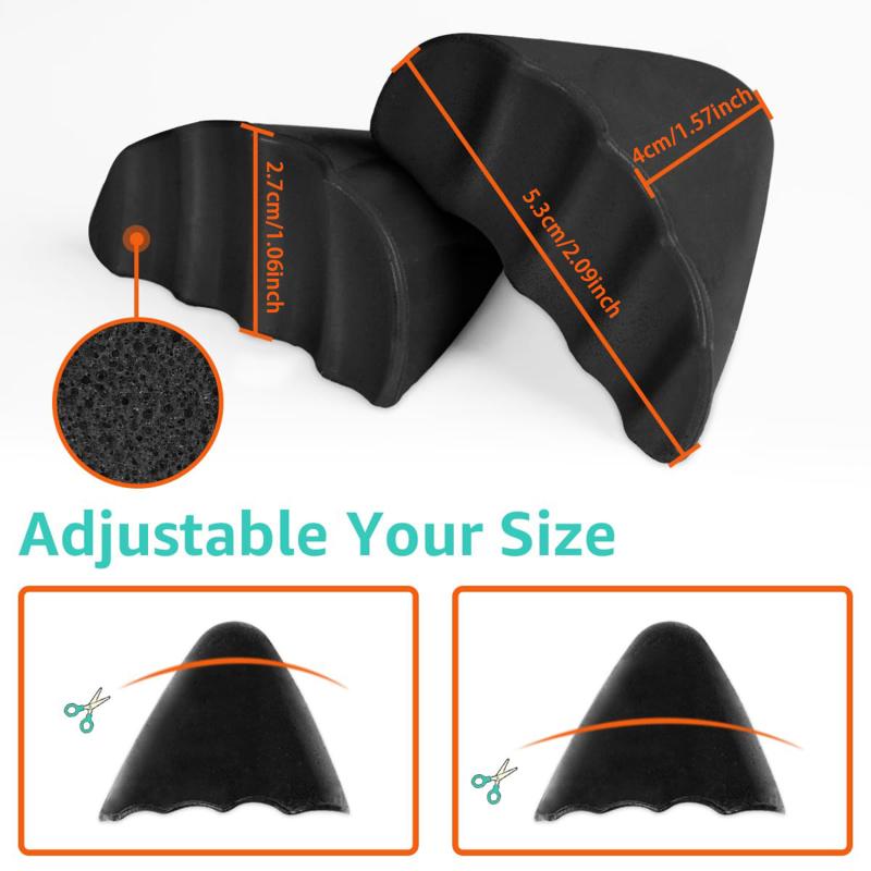 Cushioned Shoe Inserts for Fit Shoe Fillers for Baggy Shoes Foam Toe Plugs Baggy Shoe Fix with Soft for Women for Comfortable