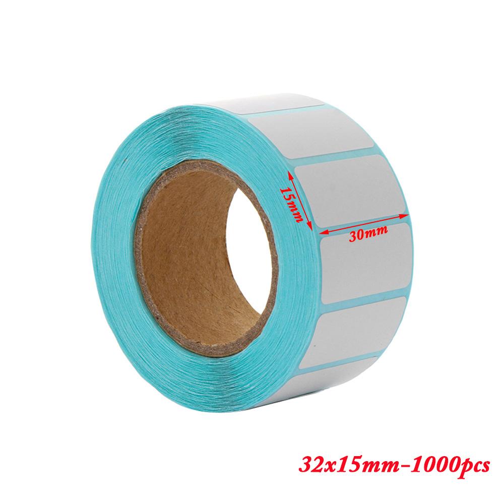1000pcs Shipping Labels Barcode Sticker Supermarket Blank Stickers White Label Stationery Sticker Kitchen Spice Label Stickers
