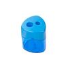 Creative Plastic Triangular Double-Hole Pencil Sharpener for Elementary Students, Personalized Manual Pencil Sharpener