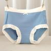 Plus Size Pure Cotton Women's Mid-High Waist Antibacterial Underwear for Autumn/Winter
