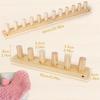 Wooden Loom Kit For Blankets- Extra Jumbo Chunky Yarn Crochet Knitting Tool, 39 Inch DIY Handmade Yarn Crafting Set