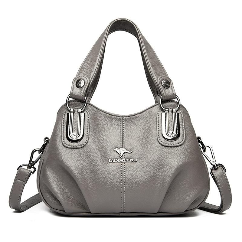 

Женская сумка сумка для мамы портативная плечевая косая пролетная простая и модная сумка большой вместимости серый