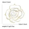 Elegant Enamel Camellia Brooches for Women Unisex Pearl Plant Pins Event Party Backpack Luxury Gift Decoration Clothes Accessory