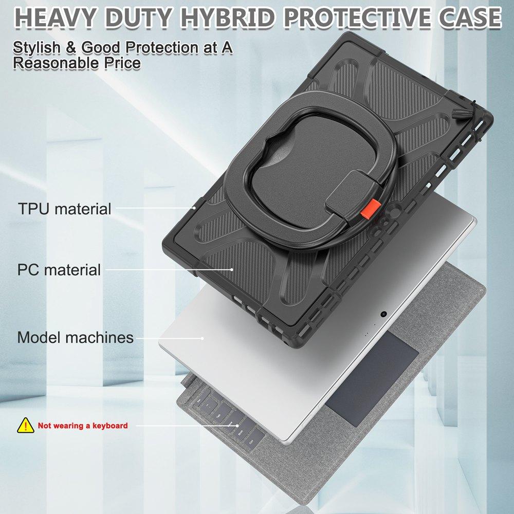 Heavy Duty Shockproof Case Protective Cover Kickstand for Surface Pro 7 Plus, Surface Pro 7, Surface Pro 6, Pro 5, Pro 4, Pro 3