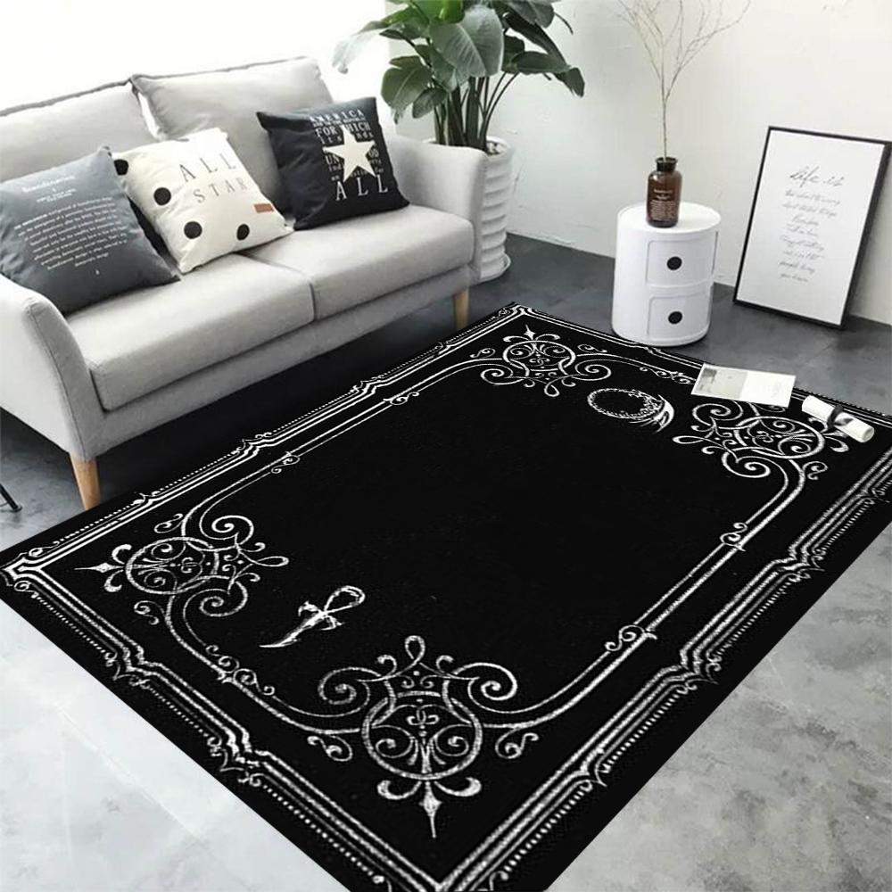 Bohemia Mandala Geometric Area Rug Carpet for Home Living Room Bedroom Sofa Doormat Kitchen Decor, Kid Anti-Slip Floor Mats