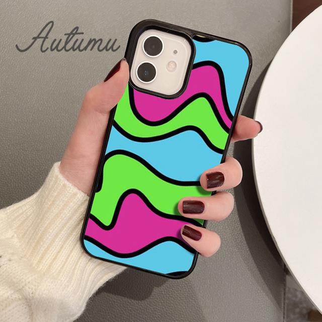 Groovy Phone Case for iPhone 11 12 13 14 Pro Max Mini X XR XS SE 2020 5 6S 7 8 Plus Samsung Galaxy S21 S22 Cover Shell