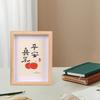 Rectangle Wooden Photo Frame Desktop Decors Holder Stand Table Centerpieces Picture for Living