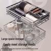 Beifu Carbon Steel Double-Layer Pull-Out Dish Rack