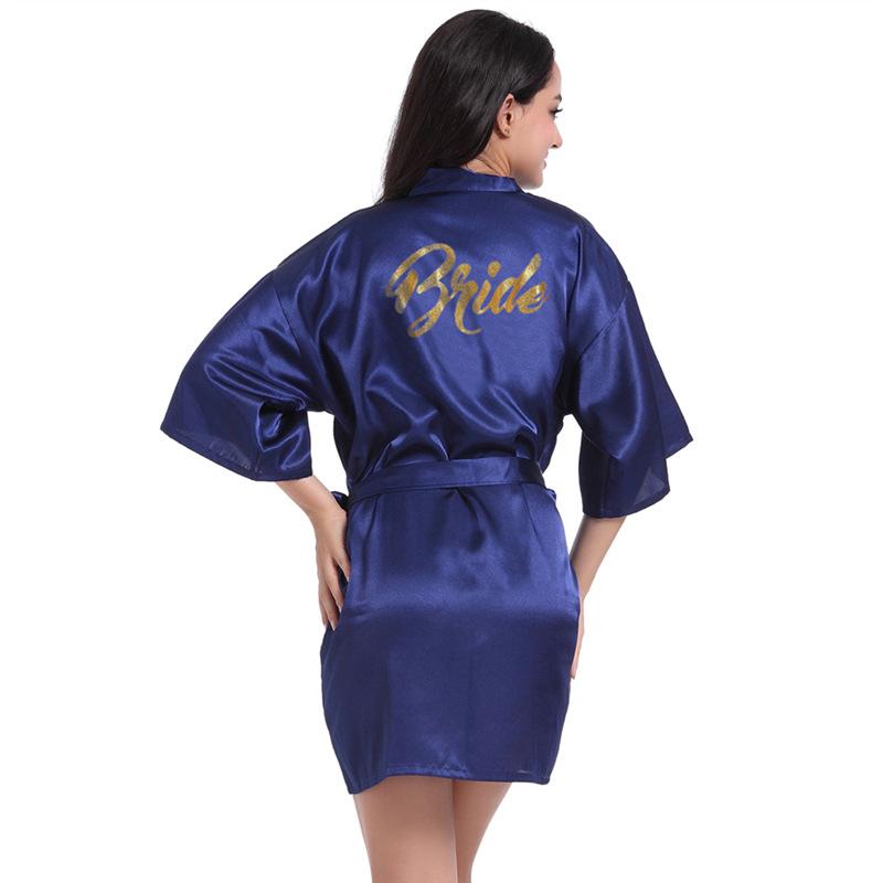 Women's Summer Thin Solid Robe Ladies Sleepwear Letters Print Kimono Lace Up Loungewear