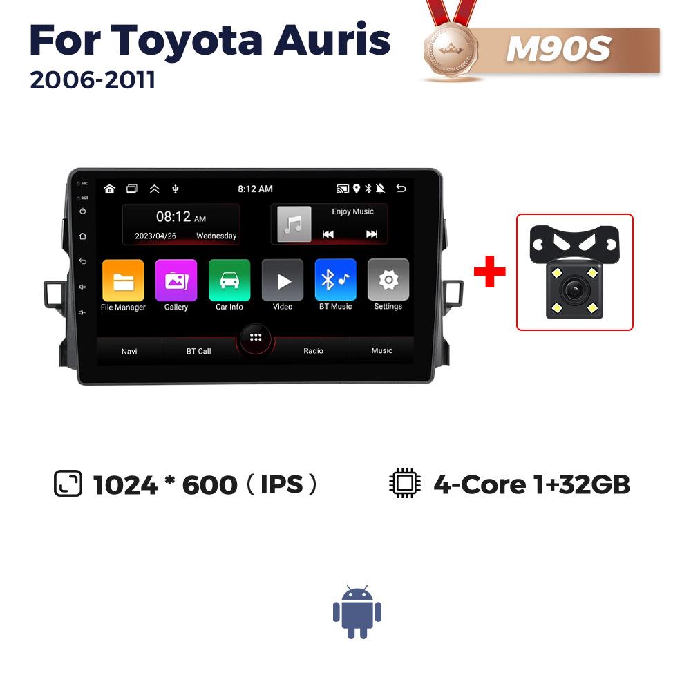 Radio auto Android 8 + 256G pentru Toyota Auris 2006-2011 Player video multimedia BT Wireless Carplay Auto Stereo GPS 2Din Unitate principală