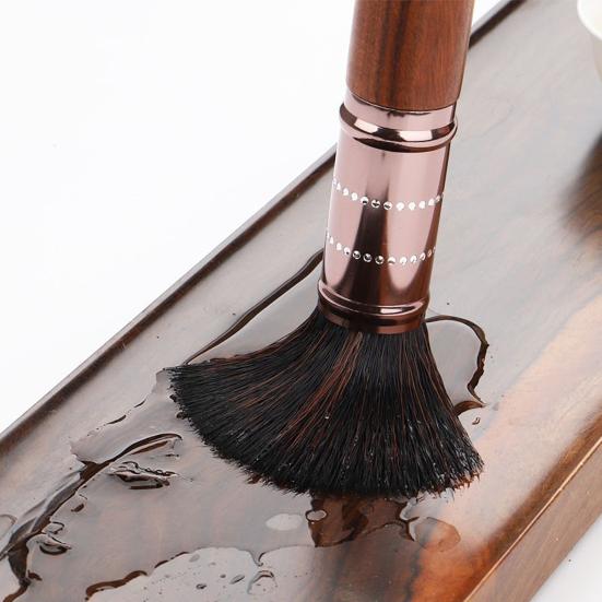 Wood Tea Brush with Nylon Bristles Multi-Purpose Cleaning Tool for Teapot Coffee Machine Deep Cleaning Kung Fu Tea Ceremony Accessory Dusting Brush