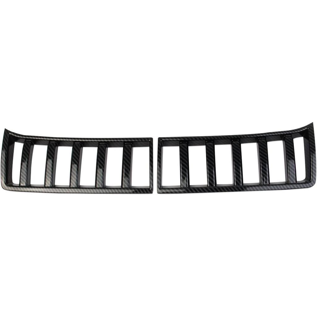 Carbon Fiber Front Headlights Grille Vent Trim Cover For Toyota Tundra 2022-2026